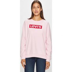 Levi's - Bluza. Różowe bluzy damskie Levi's®, s, z nadrukiem, z bawełny, bez rękawów, bez kaptura. W wyprzedaży za 169,90 zł.