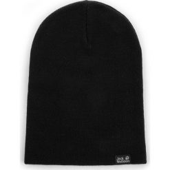 Czapka JACK WOLFSKIN - Rib Hat 1903891 Black. Czarne czapki zimowe damskie marki Jack Wolfskin, w paski, z materiału, małe. Za 64,99 zł.