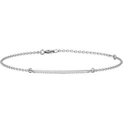 Złota bransoletka z diamentami. Szare bransoletki damskie marki Diamant Vendôme, z diamentem, złote. W wyprzedaży za 429,95 zł.