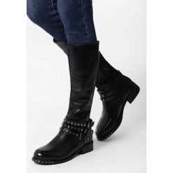 Czarne Kozaki Conley. Czarne kozaki damskie Born2be, z paskami. Za 169,99 zł.