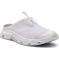 Klapki SALOMON - Rx Slide 4.0 W 407372 20 M0 White/White/White. Białe klapki damskie marki Salomon, bez wzorów, ze skóry ekologicznej, bez obcasa. Za 279,00 zł.