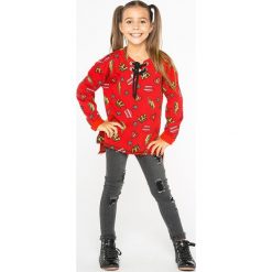 Lemon Explore - Bluza dziecięca 122-164 cm. Czerwone bluzy dziewczęce marki LEMON explore, bez wzorów, z bawełny, bez rękawów, bez kaptura. W wyprzedaży za 49,90 zł.