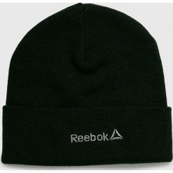 Reebok - Czapka. Czarne czapki męskie Reebok, na zimę, bez wzorów, z dzianiny. Za 49,90 zł.