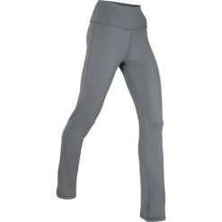 Legginsy sportowe shaping, długie, LEVEL 3 bonprix dymny szary. Szare spodnie damskie bonprix, w paski. Za 54,99 zł.
