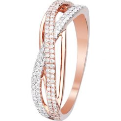 Złoty pierścionek z diamentami. Żółte pierścionki damskie Diamond & Co, z diamentem, złote. W wyprzedaży za 1099,95 zł.