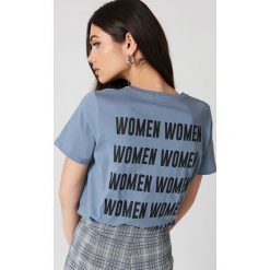 T-shirty damskie: NA-KD Trend T-shirt Women – Blue