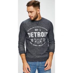 Brave Soul - Bluza. Szare bluzy męskie marki Brave Soul, s, z nadrukiem, z bawełny, bez kaptura. Za 89,90 zł.