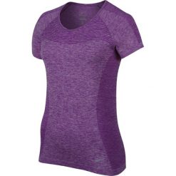 Bluzki damskie: koszulka do biegania damska NIKE DRI-FIT KNIT / 718569-556 - NIKE DRI-FIT KNIT