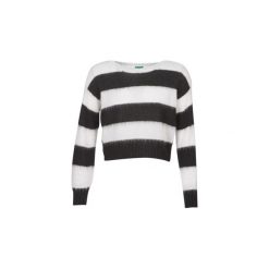 Swetry Benetton SATILEM. Białe swetry damskie Benetton, s, bez wzorów, bez rękawów, bez kaptura. Za 219,00 zł.