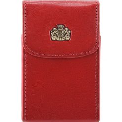 Etui na wizytówki 11-2-151-3. Czerwone portfele damskie marki Wittchen, bez wzorów. Za 99,00 zł.