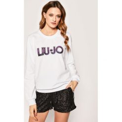Bluza Liu Jo Sport TA0209 F0090. Białe bluzy sportowe damskie Liu Jo Sport, s, bez wzorów, z elastanu, bez rękawów, bez kaptura. W wyprzedaży za 369,00 zł.