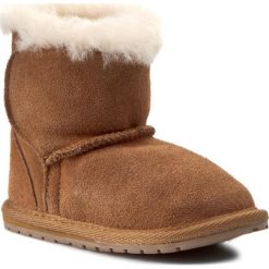 Buty EMU AUSTRALIA - Toddle B10737 Chestnut. Pomarańczowe śniegowce dziewczęce EMU Australia, bez zapięcia. Za 189,00 zł.