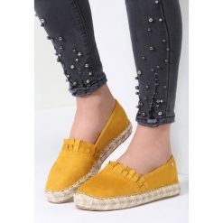 Espadryle damskie: Żółte Espadryle Plastic Heart
