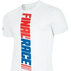 T-shirt męski TSM232 - biały. Białe koszulki męskie 4f, m, bez wzorów, bez kołnierzyka, bez rękawów. Za 29,99 zł.