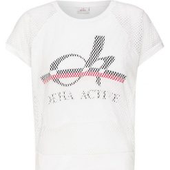 T-shirt DEHA ACTIVE. Czarne topy damskie Deha, z nadrukiem, z tkaniny, z krótkim rękawem. W wyprzedaży za 234,00 zł.