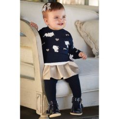 Mayoral - Spódnica dziecięca 80-98 cm. Żółte spódniczki dziewczęce Mayoral, na co dzień, bez wzorów, z bawełny, mini, proste. Za 101,90 zł.