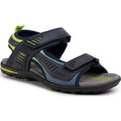 Sandały GEOX - U Tevere C U029CC 0BC14 CF43S Navy/Lime Green. Niebieskie klapki męskie Geox, bez wzorów, ze skóry ekologicznej. W wyprzedaży za 279,00 zł.