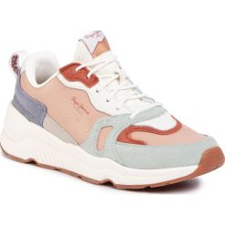 Sneakersy PEPE JEANS - Harlow Colors PLS30973 Powder Pink 302. Brązowe półbuty damskie Pepe Jeans, z jeansu. W wyprzedaży za 259,00 zł.
