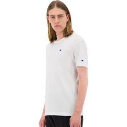 CHAMPION CREWNECK > 212974-WW001. Koszulki męskie Champion, xl, z haftami, z bawełny, klasyczne, z klasycznym kołnierzykiem, z krótkim rękawem, krótkie. Za 189,99 zł.