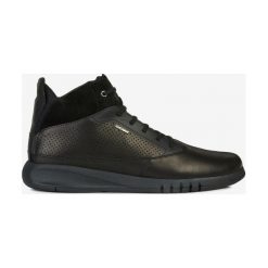 Geox Aerantis Tenisówki Czarny. Czarne trampki męskie Geox, bez wzorów, ze skóry, bez zapięcia. Za 688,95 zł.