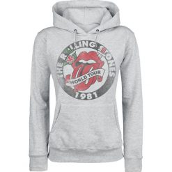 Bluzy damskie: The Rolling Stones World Tour 1981 Bluza z kapturem damska odcienie szarego