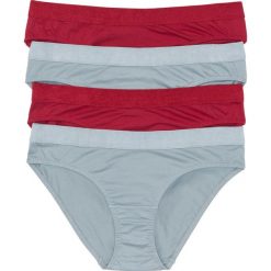 Figi: Figi (4 pary), bawełna organiczna bonprix ciemnoczerwono-srebrnoszary