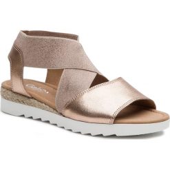 Espadryle GABOR - 22.747.84 Rame (Jute). Żółte espadryle damskie Gabor, bez wzorów, ze skóry, bez obcasa. W wyprzedaży za 299,00 zł.