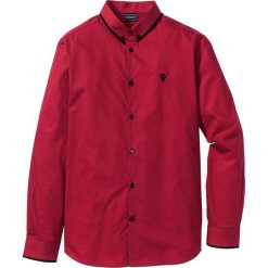 Shirt z materiału w optyce dżinsu bonprix ciemnoszary "washed". Szare koszulki damskie bonprix, bez wzorów, bez kołnierzyka, bez rękawów. Za 54,99 zł.