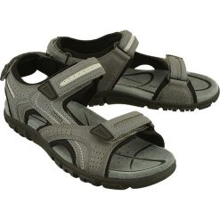 GEOX U8224D S.STRADA 0BC50 C9014 stone/lt grey, sandały męskie. Szare sandały męskie Geox, na rzepy. W wyprzedaży za 239,90 zł.