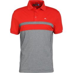 J.LINDEBERG KYE POLY Tshirt z nadrukiem racing red. Czerwone koszulki polo męskie marki J.LINDEBERG, xl, z nadrukiem, z bawełny. W wyprzedaży za 356,15 zł.