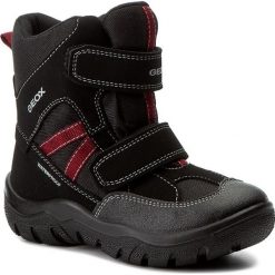 Buty zimowe chłopięce: Śniegowce GEOX – J Clady B. B Wpf A J745MA 050FU C0048 Black/Red
