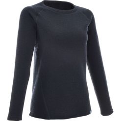 Sweter turystyczny NH100 damski. Niebieskie swetry damskie QUECHUA, m, bez wzorów, z poliesteru, bez rękawów, bez kaptura. Za 24,99 zł.