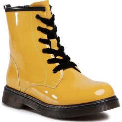 Trapery NELLI BLU - CS102607-12 Yellow. Żółte śniegowce dziewczęce Nelli Blu, bez zapięcia. Za 119,99 zł.