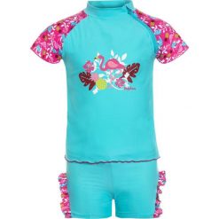 Stroje jednoczęściowe dziewczęce: Playshoes UVSCHUTZ FLAMINGO SET Kostium kąpielowy türkis