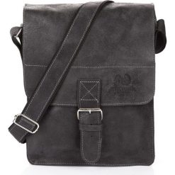Męska Duża torba skórzana Vintage raportówka na ramię Grafit. Torby męskie skórzane Paolo Peruzzi, w paski, ze skóry, klasyczne, na ramię, duże. Za 279,90 zł.