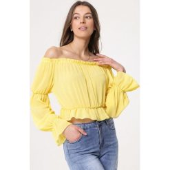 Żółta Bluzka Detailed. Bluzki damskie Born2be. Za 59,99 zł.