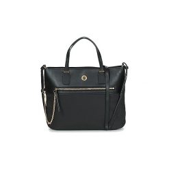 Torebki do ręki Tommy Hilfiger CORE NYLON MED TOTE. Czarne torebki klasyczne damskie TOMMY HILFIGER, bez wzorów, z nylonu, do ręki, bez dodatków. Za 439,00 zł.