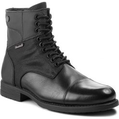 Kozaki KAZAR - Priam 31045-07-N0 Czarny. Czarne glany męskie Kazar, z materiału, na zamek. Za 549,00 zł.