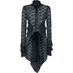 Burleska Pirate Coat in Black Lace Kurtka czarny. Czarne bez kategorii marki Burleska, xl, w koronkowe wzory, z materiału. Za 244,90 zł.