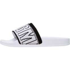 Klapki damskie: MSGM DOUBLE BAND POOL SLIDE Klapki white/black
