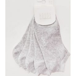 5 pack skarpetek z napisem Lovely - Jasny szar. Szare skarpetki damskie marki House, z napisami. Za 25,99 zł.