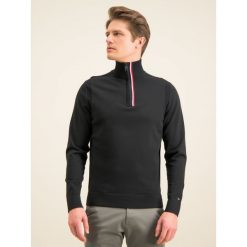 Sweter TOMMY HILFIGER Global Stripe Branded Zip Mock MW0MW12274. Czarne swetry męskie TOMMY HILFIGER, xl, bez wzorów, z bawełny, klasyczne, z klasycznym kołnierzykiem, bez kaptura. W wyprzedaży za 449,00 zł.