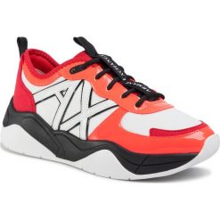 Sneakersy ARMANI EXCHANGE - XDX039 XV311 D957 Orange/Coral. Pomarańczowe półbuty damskie Armani Exchange, ze skóry ekologicznej. W wyprzedaży za 469,00 zł.