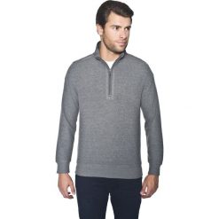Bluza toretta szary. Szare bluzy męskie Recman, m, z haftami, z dzianiny, sportowe, ze stójką, bez rękawów, bez kaptura. Za 189,00 zł.
