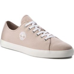 Tenisówki TIMBERLAND - Union Wharf Lace Oxford A1Q78 Pure Cashmer. Brązowe półbuty męskie Timberland, bez wzorów, z gumy, bez zapięcia. W wyprzedaży za 189,00 zł.
