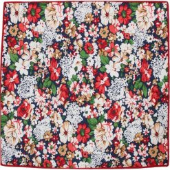 Elegancka Kolorowa Męska Poszetka -ALTIES- w Kwiaty, Motyw Kwiatowy POSZALTTANIA0316. Poszetki męskie Alties, w kwiaty, z materiału, eleganckie. Za 16,90 zł.