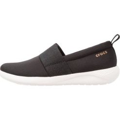 Crocs LITERIDE SLIPON Półbuty wsuwane black/rose gold/white. Czarne półbuty damskie wsuwane Crocs, z gumy, na niskim obcasie. Za 249,00 zł.