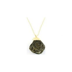 Colare Raw Szmaragd złoto. Zielone naszyjniki damskie marki Brazi druse jewelry, z szmaragdem, srebrne. Za 170,00 zł.