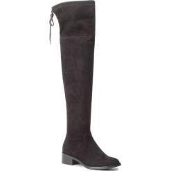 Muszkieterki S.OLIVER - 5-25527-21 Black 001. Czarne buty zimowe damskie S.Oliver, z materiału, na obcasie. Za 319,90 zł.