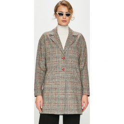 Answear - Płaszcz. Szare płaszcze damskie marki ANSWEAR, l, z bawełny. Za 199,90 zł.
